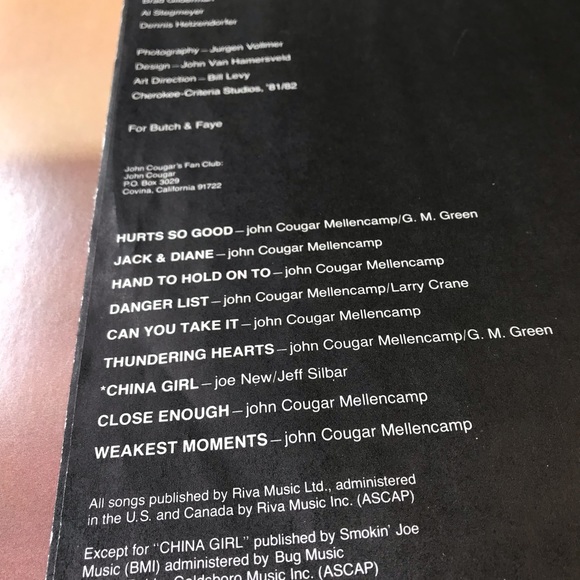 John Cougar | American Fool | LP RVL 7501 1982 - Picture 7 of 7